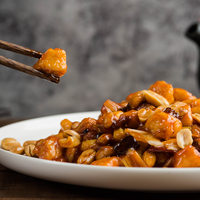 Poulet Kung Pao précuit de qualité supérieure, surgelé, prêt à cuisiner, repas chinois préparé, vente en gros, OEM, ODM, directement de l'usine
