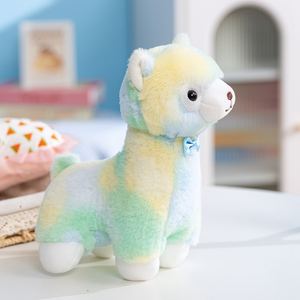 25 厘米扎染彩色毛绒玩具柔软羊驼毛绒玩具廉价促销礼品 - Product Image 4