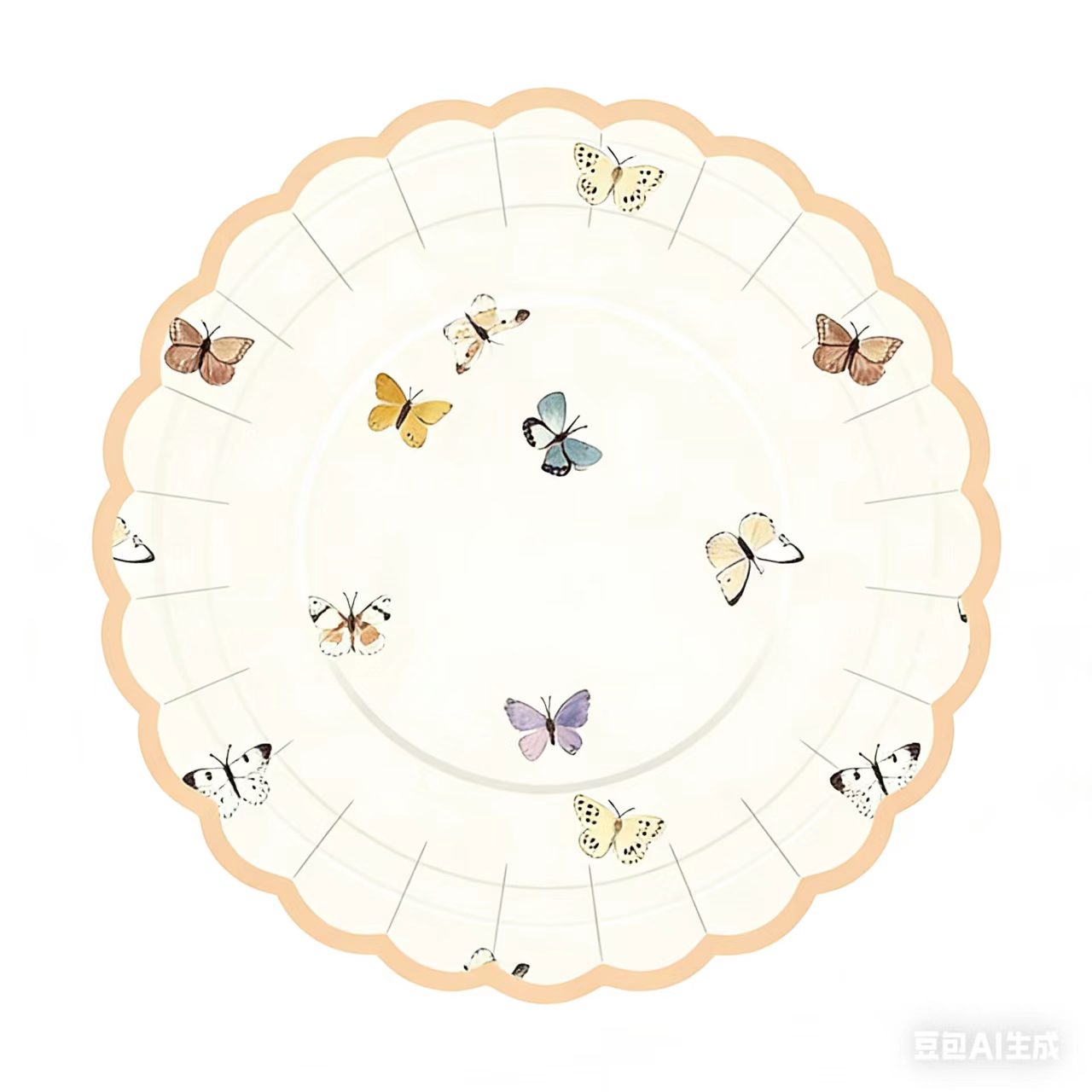 PLATO REDONDO DE 8 PULGADAS*8 UNIDADES