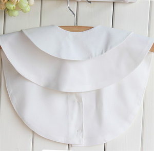 Camisa de algodón con cuello de moda desmontable, informal, venta al por mayor, ropa decorativa para mujer, tela, novedad de 2017 - Product Image 3