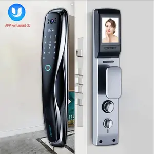 Usmart Go APP Visible Smart Password Camera Lock Automatic Home Lock Fingerprint Key Smart Door Lock With HD Screen