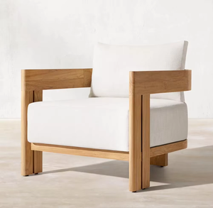 High Quality Modern Outdoor Garden Courtyard Solid Teak Wood <b>Rattan</b> Patio Furniture for Hotels Beaches Living/Dining Areas - Product Image 2