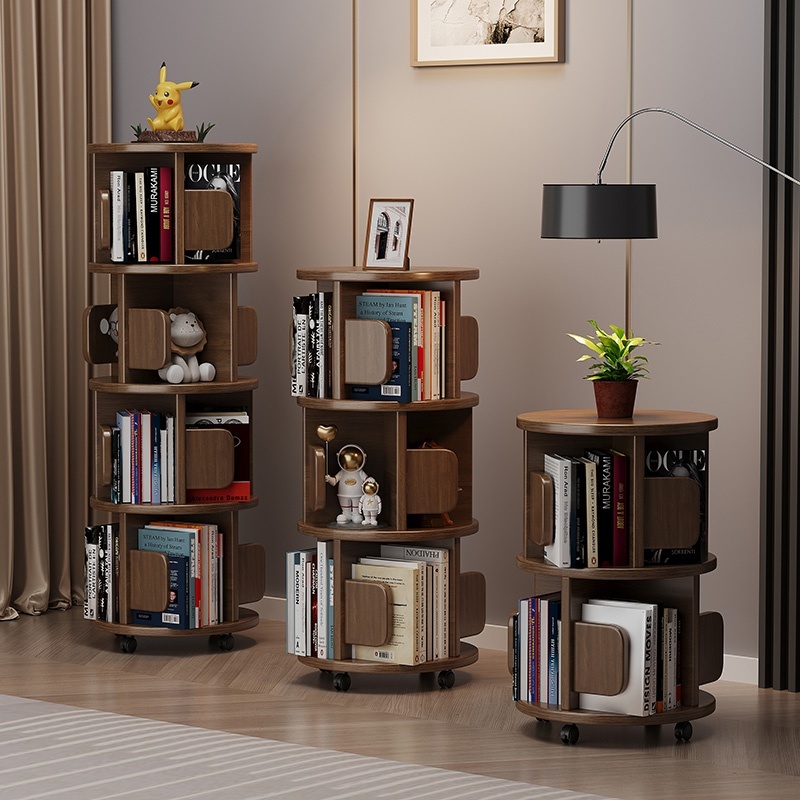 Solid Wood Simple Small Bookcase Picture