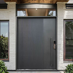 Porta Pivotante Moderna <span class=keywords><strong>in</strong></span> Ferro Battuto di Grandi Dimensioni, <span class=keywords><strong>Design</strong></span> Personalizzato, Porta d'Ingresso Esterna di Sicurezza Antifurto per Appartamenti, Atri Esterni e Ville - Product Image 6