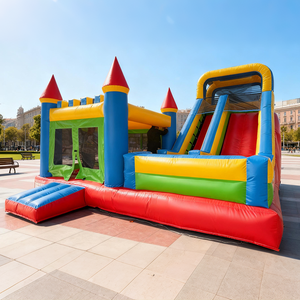 Castello Gonfiabile Commerciale Moonwalk in PVC di Grado Professionale, Combo Bouncer per Feste di Bambini e Noleggi - Product Image 1