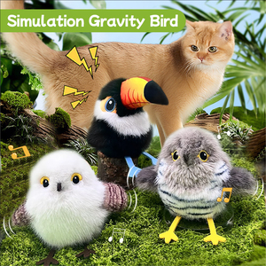 Moderno Juguete Eléctrico Interactivo para Gatos con Sonido Realista de Pájaro, Juguete Automático para Gatos con Sonido de Gorrion, Ideal para Entretenimiento y Actividad Física. - Product Image 2