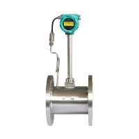 4-20mA CO2 keandalan tinggi QFM403 Mode LCD Digital Display DN25 pusaran aliran Meter pengukuran aliran Gas Vortex pengukur aliran udara