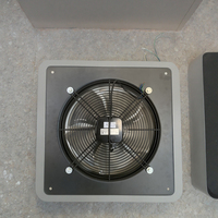 Extracteur d'air axial métallique 350 mm, ventilateur commercial avec volet en aluminium, pour serre, personnalisable ODM