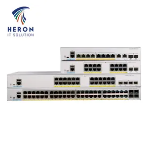 C9300-24UX-A C9300X-24Y C9300x-24Y-A para Cisco 9300 24 portas 25G/10G/1G SFP28 com uplinks modulares Rede