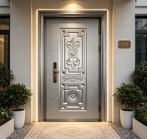Panneau de porte en relief, Approvisionnement en gros, Panneau de porte décoratif méditerranéen en acier laminé - Product Image 1