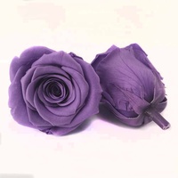 Groothandel 5-6 cm decoratieve eeuwige rozen, langdurig geconserveerde echte natuurlijke bloemknoppen
