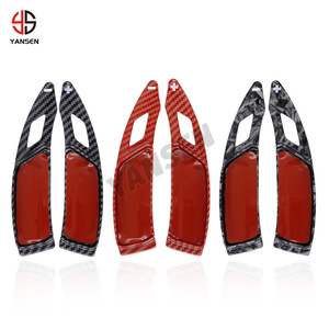 Per <span class=keywords><strong>Peugeot</strong></span> 508 208 <span class=keywords><strong>2008</strong></span> 5008 308 3008 GT SW Adesivi Estensori per Leve del Cambio al Volante DSG in ABS Fibra di Carbonio - Product Image 2