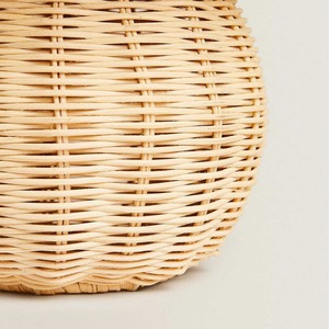 Wooden Sheep Bamboo Woven <b>Table</b> Lamp E27 <b>LED</b> Switch Control <b>Bedside</b> Lamp For Home Living Room Tatami - Product Image 4