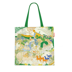 Custom Tropical Jungle Art Collage Pattern Shoulder Bag Fashion Women Reusable Shopping Bag Large Capacity <b>Book</b> Tote for Student - Product Image 5