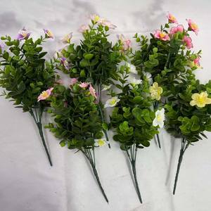 Roses artificielles en soie de haute qualité, <span class=keywords><strong>petites</strong></span> <span class=keywords><strong>compositions</strong></span> <span class=keywords><strong>florales</strong></span> perlées pour table d'intérieur, multicolores, personnalisables pour la rentrée scolaire - Product Image 6