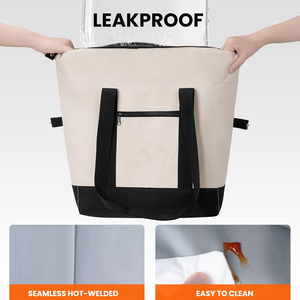 Yüksek kaliteli büyük yalıtımlı beslenme çantası soğutucu çanta bakkal alışveriş kamp yol yumuşak taraflı - Product Image 5