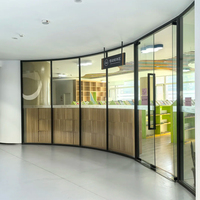 Cloison de séparation en verre pour bureau, installation rapide, démontable, pour immeubles de bureaux et hôtels