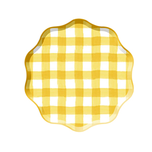 DAMAI - Juego de Vajilla Desechable con Diseño de Limón Amarillo para Fiestas de Cumpleaños, Incluye Platos de Papel, Pancarta y Mantel - Product Image 5