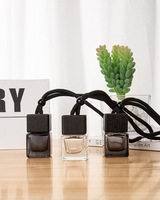 Bouteille de recharge de désodorisant de voiture en vrac vide noir 8ml pour diffuseur d'arôme de voiture