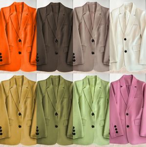 Nuevo Diseño Premium, Traje Formal para Mujer en Color Caramelo, con Botones en el Cuello, a la Moda - Product Image 4