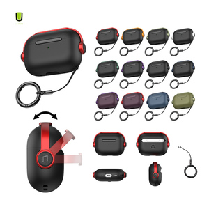 Étui pour écouteurs de conception de luxe de verrouillage de sécurité pour <span class=keywords><strong>Airpods</strong></span> Pro 3 étuis pour écouteurs de charge <span class=keywords><strong>sans</strong></span> <span class=keywords><strong>fil</strong></span> pour Airpod 1/<span class=keywords><strong>2</strong></span> 3 4 Pro <span class=keywords><strong>2</strong></span> 3 couverture - Product Image 1