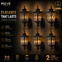 Lanterne murale extérieure de style asiatique avec motif en bambou pour l'éclairage des jardins de villas