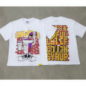 American High Street T-<span class=keywords><strong>shirt</strong></span> imprimé « That's a Aful <span class=keywords><strong>Lot</strong></span> of C0ugh Syrup » décontracté à manches courtes pour hommes et femmes - Product Image 6