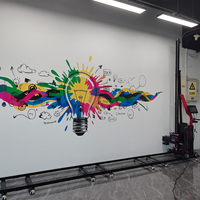 Imprimante murale à jet d'encre UV Ricoh DX7 automatique portable avec une vitesse élevée et une utilisation facile pour les œuvres d'art murales