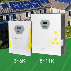 Inverter Gelombang Sinus Murni Fase Tunggal Murah Laris 5kw 6kw 8kw 11kw Inverter On Off Grid Hybrid untuk Penggunaan Rumah Tangga - Product Image 1