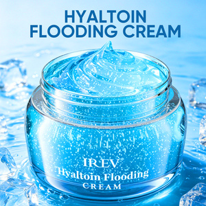 Private Label Hyaltoin Flooding Cream Blue Gel Moisturizer Skin Nourishing And Soothing Dry Skin And Anti-Wrinkle OEM <b>Face</b> Cream - Product Image 2