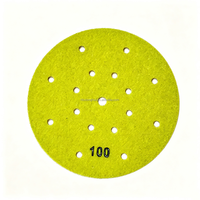 Disque de ponçage diamanté à trous alvéolés 5'' 6'' auto-agrippant pour le ponçage à sec de la pierre et du béton