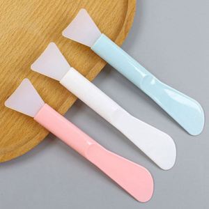 Dual Head Silicone Facial Mask Applicator <b>Brush</b> and Spatula Tool for Spa Skincare Mixing and Even Mask Application - Product Image 3