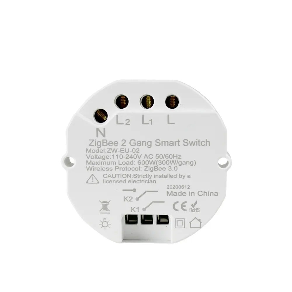 Zigbee 3.0 Light Switch with DIY Breaker Module SmartThings Hubitat APP Remote Control Home 1/2 Way Zigbee mini