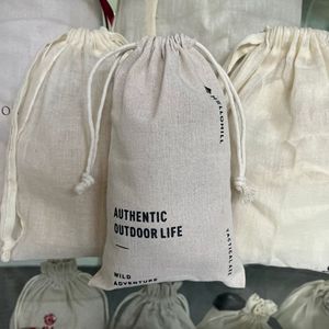 Chiffrement en détresse lin cordon tissu sac rétro Simple bougie aromathérapie <span class=keywords><strong>bois</strong></span> produits sac de rangement toile coton tissu - Product Image 2