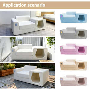 OEM ODM高級モジュラー断面フォームソファペット犬猫洞窟スポンジソファ真空パッケージ圧縮スポンジソファ - Product Image 2