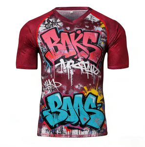 Maillot de Ciclismo MTB Unisex Personalizable con Estampado Graffiti, Ropa Deportiva para Ciclismo, Aventuras Todoterreno y Paseos de Ocio - Product Image 1