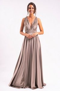 Satin Designer Longue <span class=keywords><strong>Demoiselle</strong></span> <span class=keywords><strong>D</strong></span>'<span class=keywords><strong>honneur</strong></span> Étage Longueur Maxi Soirée De Mariage Femmes Maxi <span class=keywords><strong>Robe</strong></span> Dames - Product Image 2