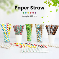 Boba personnalisé biodégradable jetable 6mm 12mm pur bois pâte à papier pailles pour fêtes usage domestique boisson paille pour bars restaurants