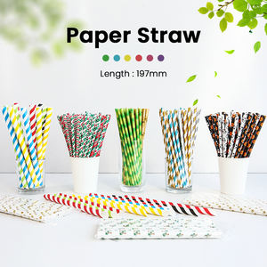 <span class=keywords><strong>Custom</strong></span> Boba biodegradabile usa e getta 6mm 12mm pura pasta di legno cannucce di carta per feste uso domestico bere paglia per bar ristoranti - Product Image 2