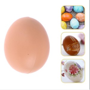 Pollo artificial simulado huevos falsos color carne para <span class=keywords><strong>huevo</strong></span> de Pascua pintura DIY decoración del hogar - Product Image 3