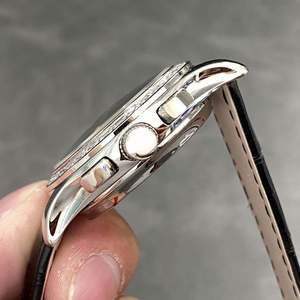 Montre de luxe de qualité 5A, calendrier annuel, mouvement automatique, boîtier en acier inoxydable, cadran gris, montre pour négociations formelles - Product Image 4