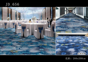 Factory Direct SalesTraditional Flower Print High-Definition Custom Size Walking Floor Carpet Roll Hotel Room <b>Corridore</b> - Product Image 2