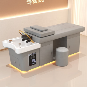 Hair Wash Thai Head Massage Shampoo Bed for Barbershops Scalp Care Massage Bed with LED <b>Light</b> - Product Image 5