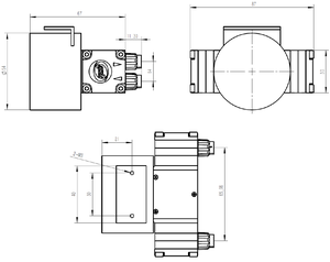 Mini pompe à eau à membrane électrique 24v Dc Pompe à liquide à micro membrane sans huile avec moteur sans balais pour le remplissage des aliments - Product Image 4