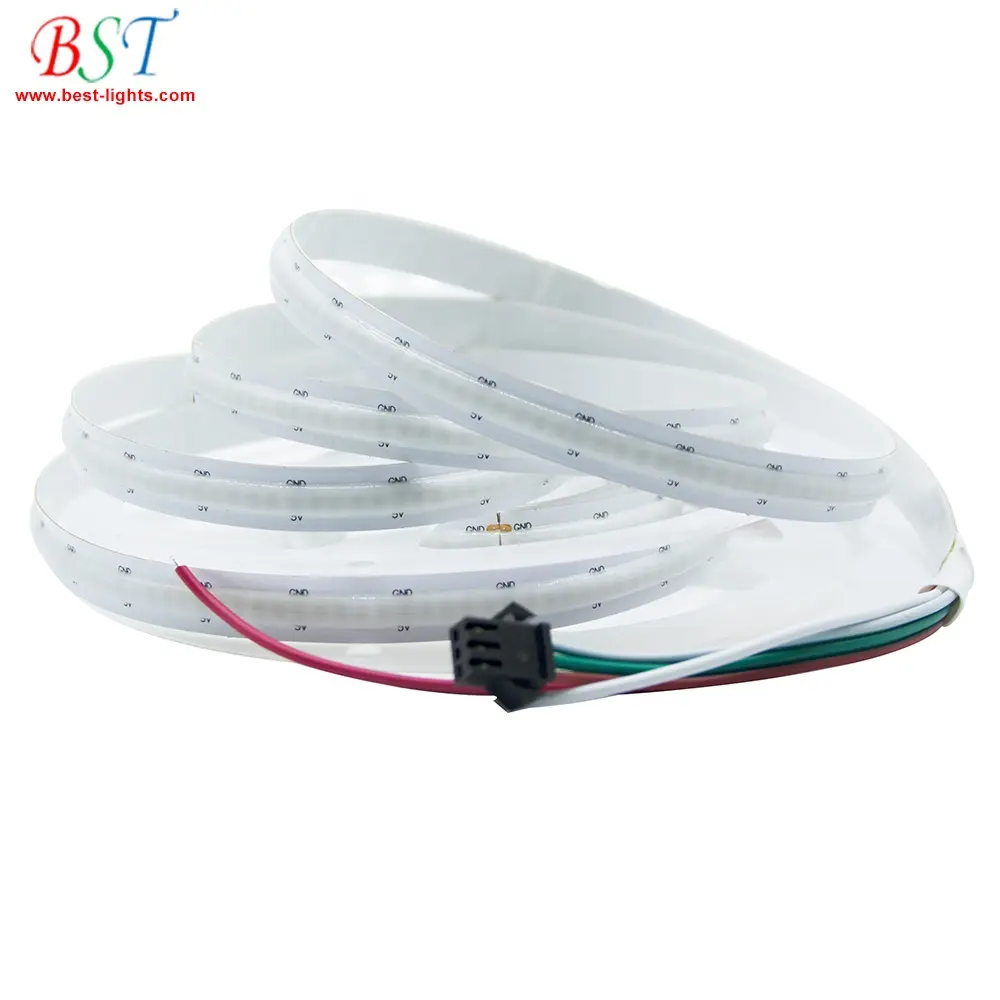 RGB COB 5V WS2812 Addressable LED Strip 332 LEDs/M SK6812 programmable FCOB cob flexible led strip