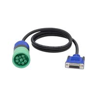 Cable de Diagnóstico OBD2 de 9 Pines a DB25, Adaptador de Escáner para Camiones Pesados J1939, Blindado con Cobre Puro, OEM Personalizado