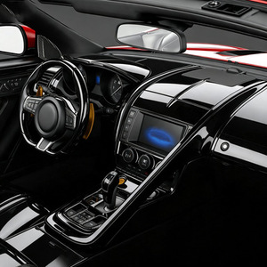 Accessoires intérieurs en plastique noir pour F-TYPE 13-24, ensemble complet, console centrale, levier de vitesses, décoratif - Product Image 4