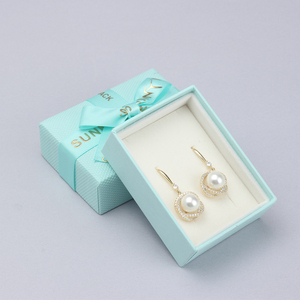 Directo de fábrica verde turquesa COLLAR COLGANTE pulsera anillo pendiente regalo embalaje joyería conjunto caja con bolsa de papel - Product Image 3