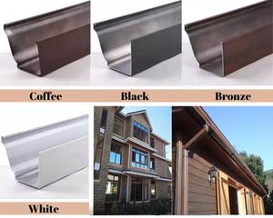 Bobina de aluminio recubierta de color Bobina de canalón de aluminio estilo K en 5 ''6'' Blanco Marrón Colores Rollo Productos formados con servicio de doblado - Product Image 6