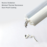 Gel adhésif thermique conducteur double composant en silicone transparent à faible viscosité NDST blanc/gris, étanche, pour scellement thermique
